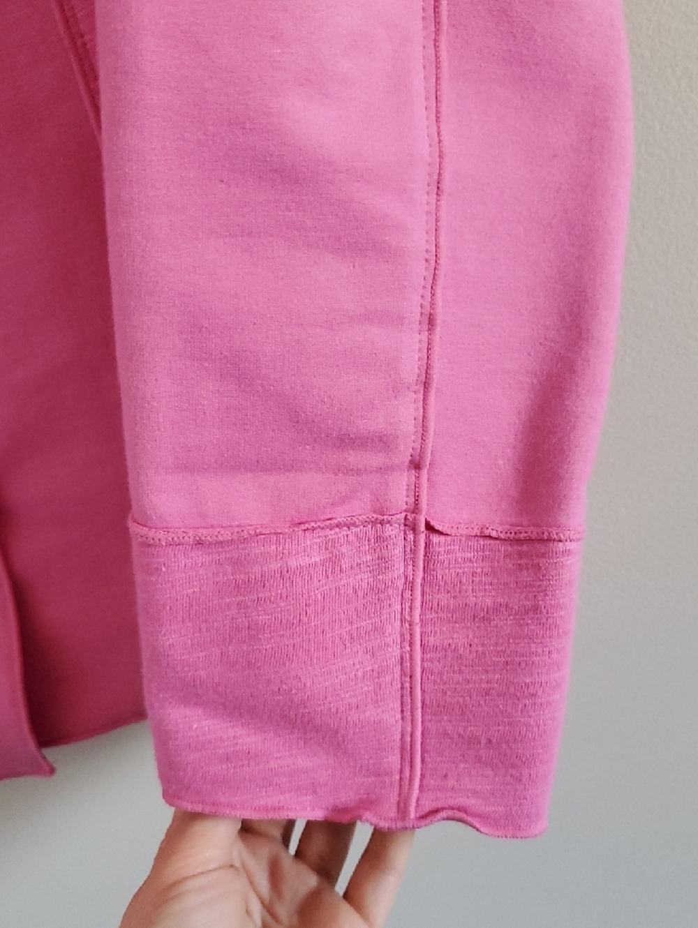 Neon Budha Pink Patched Large Button-Front Cotton Blazer Sz S Quirky Boho Artsy - Picture 6 of 14